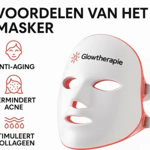 glowtherapie rood licht led gezichtsmasker